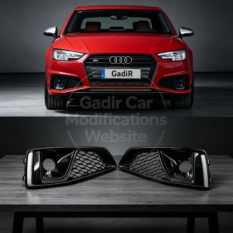 A4 B9/S-line Fog Light Trim Modification