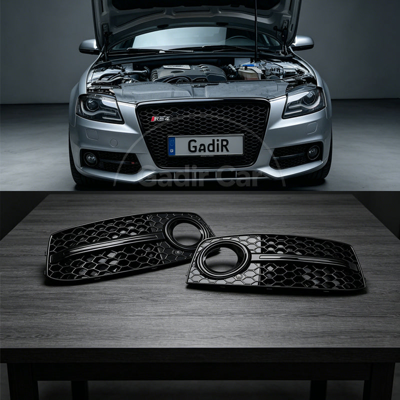 A4 B8 Fog Light Bezels: Upgraded to RS-Style Fog Light Bezels