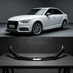 A4 B9/Carbon Fiber-Style Front Spoiler
