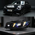 Suitable for 2020–2022 BMW 3 Series G20 Headlight Assemblies: Fangs-Style LED Modification with Interchangeable Dual-Color Daytime Running Lights