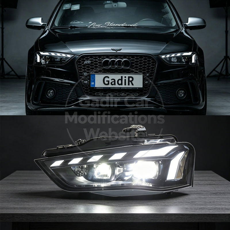 A4 B8.5 / Headlight Assembly Conversion: RS-Style LED Headlight Assembly