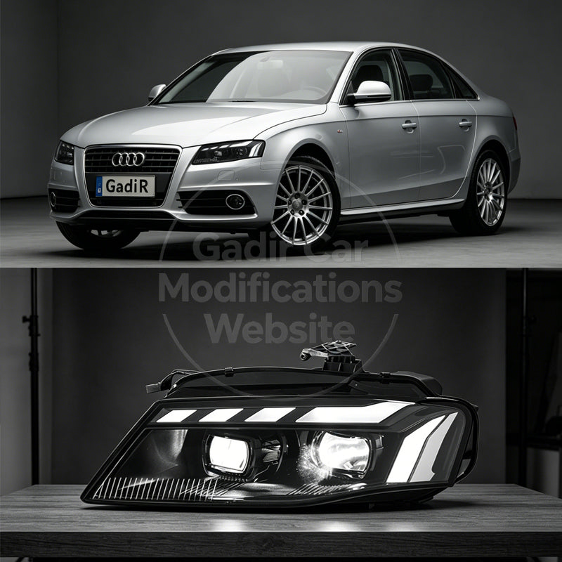 A4B8 Headlight Conversion: LED Headlights, RS-Style Headlights