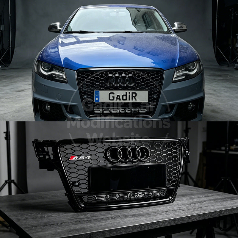 A4 / B8 Grille Modification: RS4 AWD Style