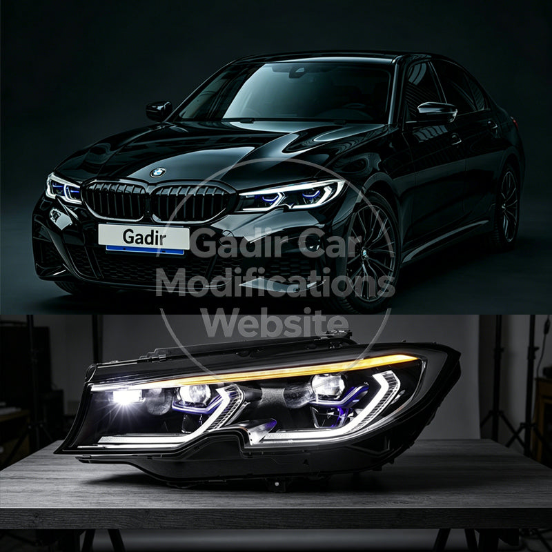 Suitable for BMW G20/G28: Headlight Conversion to LED Headlight Assemblies with Dual-Color LED Daytime Running Lights