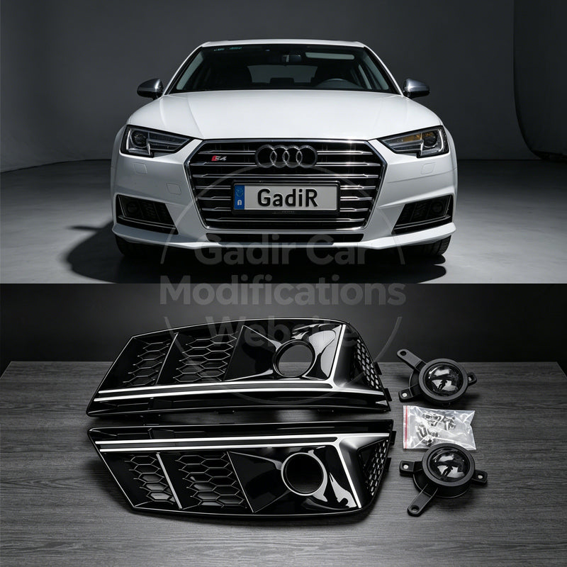 A4 B9 / S4-Style Fog Light Bezels