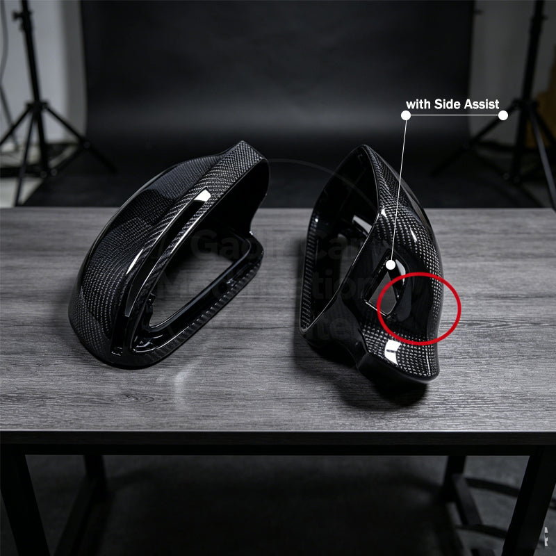 A4B8; Rearview mirrors modified to carbon fiber