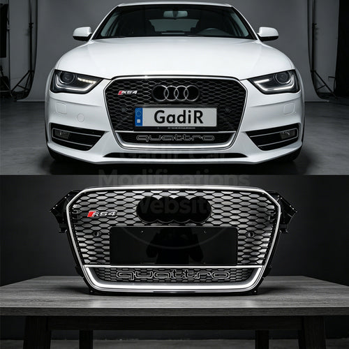 A4 B8.5 / Base Model: Front Grille Modified to RS4 AWD Style