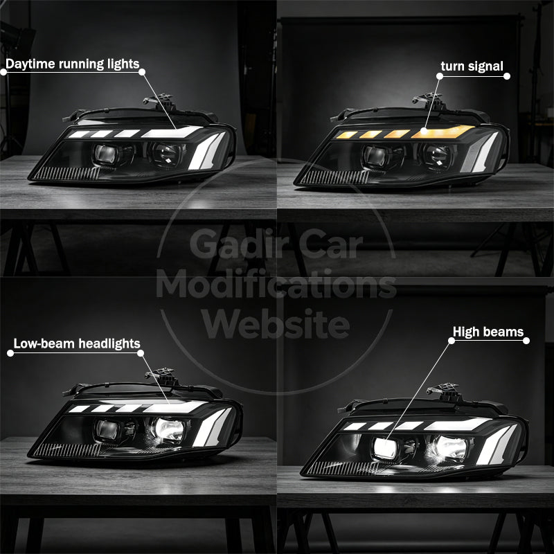 A4B8 Headlight Conversion: LED Headlights, RS-Style Headlights