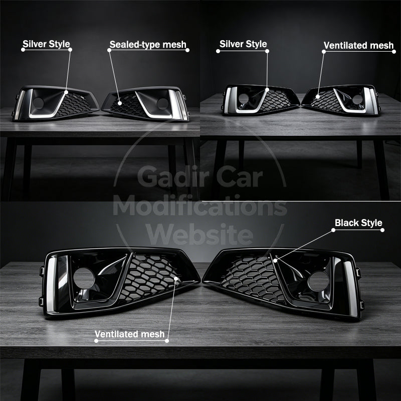 A4 B9/S-line Fog Light Trim Modification