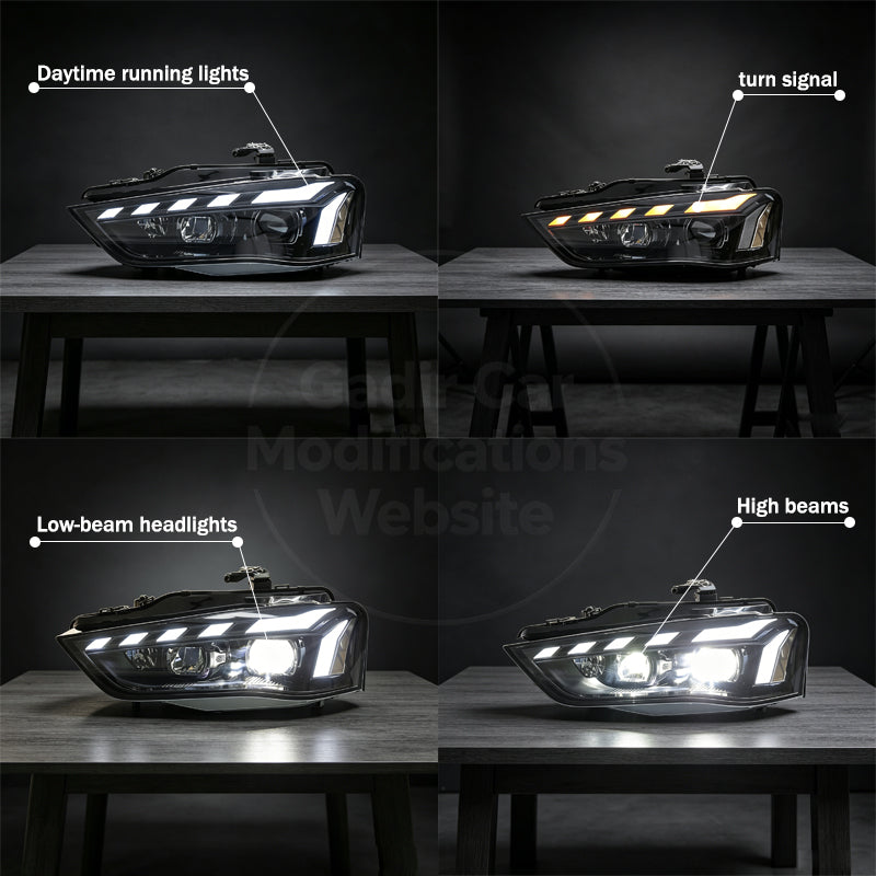 A4 B8.5 / Headlight Assembly Conversion: RS-Style LED Headlight Assembly