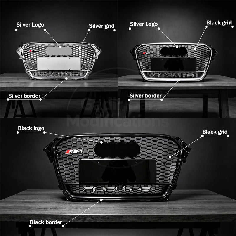 A4 B8.5 / Base Model: Front Grille Modified to RS4 AWD Style