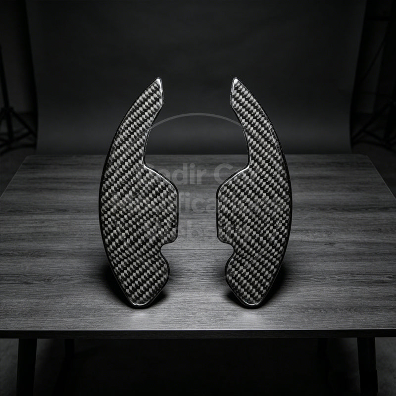 A4 B8 Carbon Fiber Interior Steering Wheel Paddle Shifters