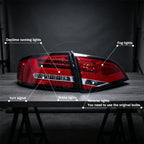 A4 B8 LED Taillight Assembly Conversion Kit