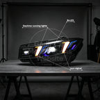 Suitable for 2023–2024 BMW 3 Series G20 Headlight Assemblies: Fangs-Style LED Modification with Interchangeable Dual-Color Daytime Running Lights