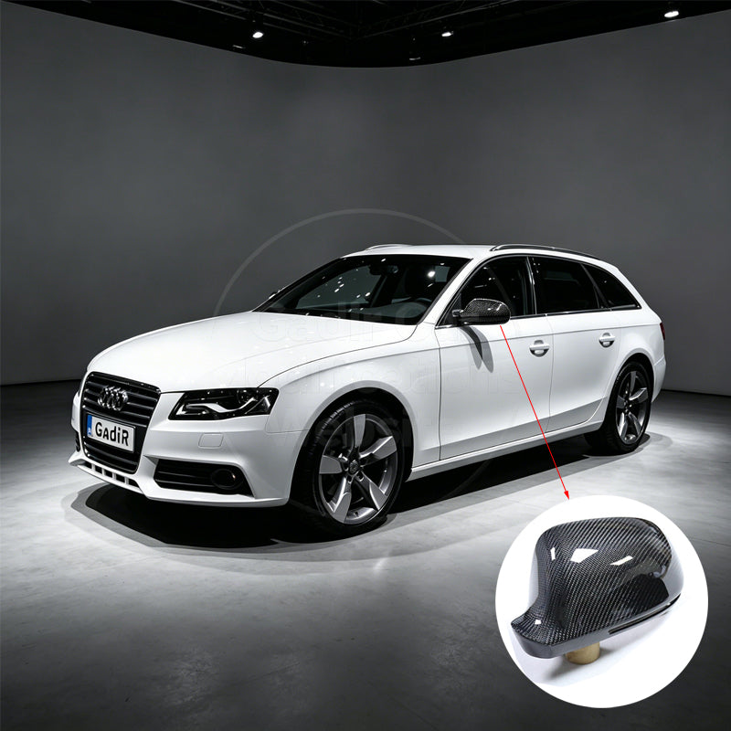 A4B8; Rearview mirrors modified to carbon fiber