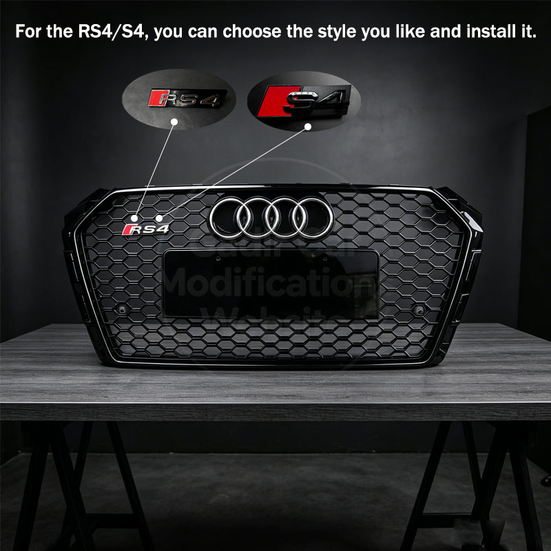 A4 B9 / Grill Modification: RS4-Style Grill