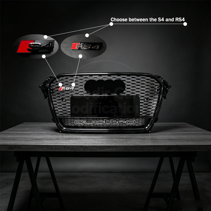 A4 B8.5 / Base Model: Front Grille Modified to RS4 AWD Style