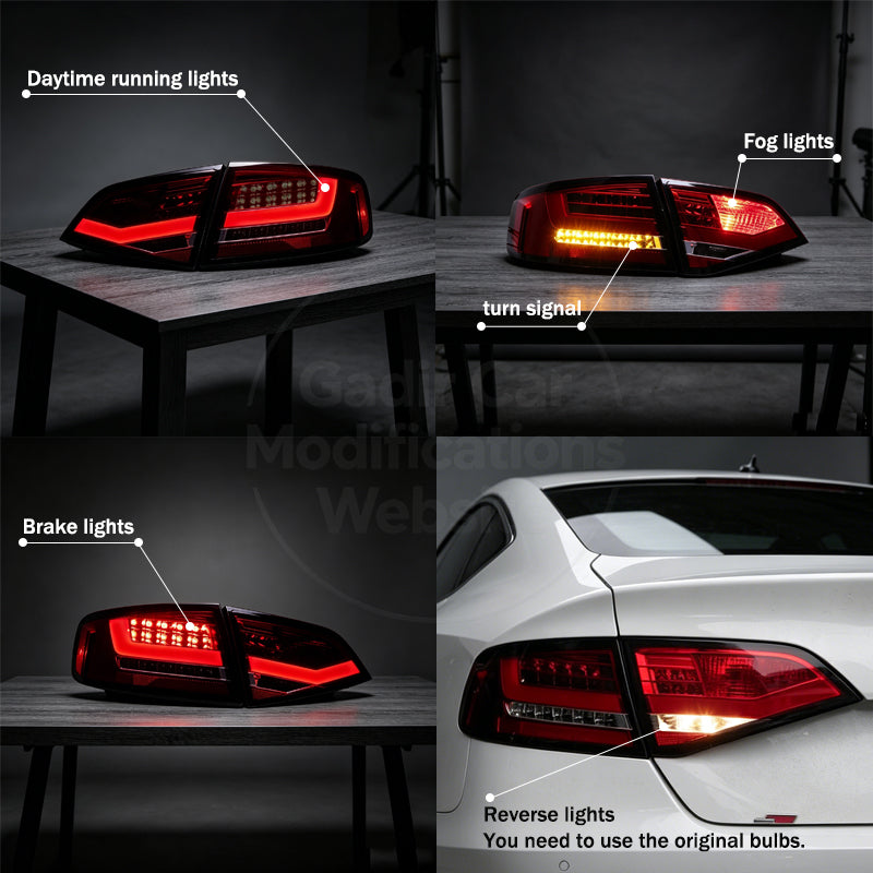 A4 B8 LED Taillight Assembly Conversion Kit