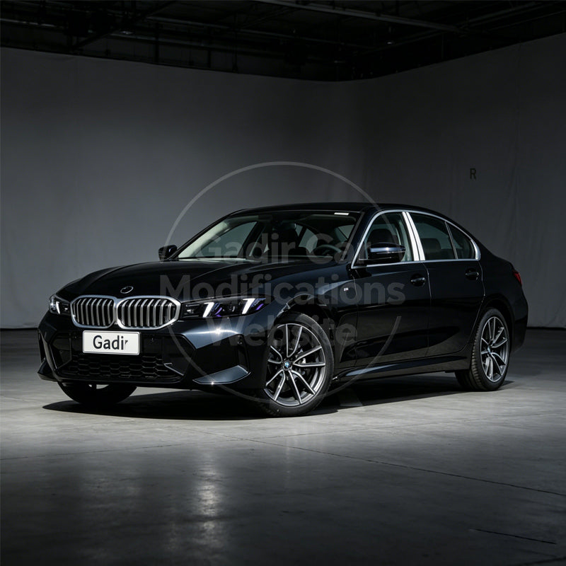 Suitable for 2023–2024 BMW 3 Series G20 Headlight Assemblies: Fangs-Style LED Modification with Interchangeable Dual-Color Daytime Running Lights