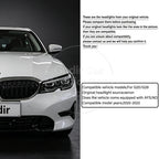 Suitable for 2020–2022 BMW 3 Series G20 Headlight Assemblies: Fangs-Style LED Modification with Interchangeable Dual-Color Daytime Running Lights