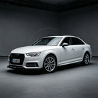 A4 B9/Carbon Fiber-Style Front Spoiler