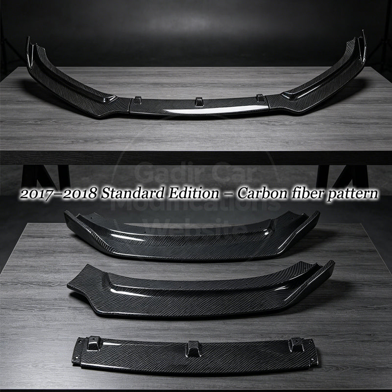A4 B9/Carbon Fiber-Style Front Spoiler
