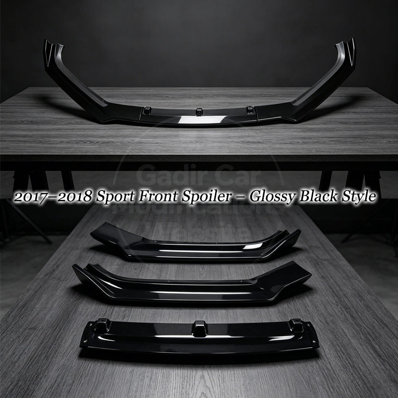 A4 B9/Carbon Fiber-Style Front Spoiler